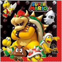 Super Mario servetten, 20st. - thumbnail