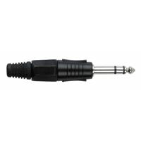 DAP 6,3mm Jackplug stereo zwart - thumbnail