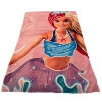 Barbie Fleece plaid 130 x 170 cm Roze - thumbnail
