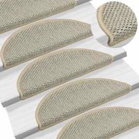 Trapmatten zelfklevend Sisal-Look 30 st 65x21x4 cm lichtgroen - thumbnail