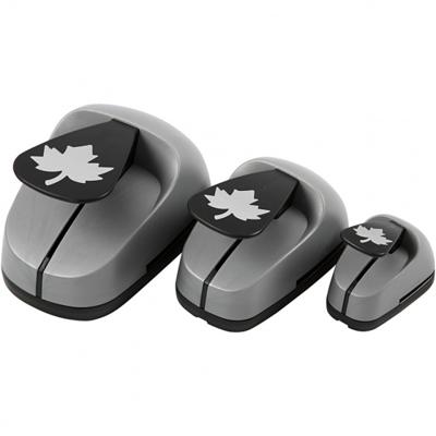 Creativ Company Ponsen set, ahorn blad, afm 25+49+75 mm, 3 stuk/ 1 doos