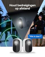 Arlo Essential 3 HD, WiFi-buitencamera, batterijduur 6 maanden, nachtzicht in kleur, licht, sirene, tweerichtingsaudio, 3 witte camera's - thumbnail