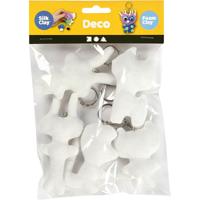 Creativ Company stoffen dieren sleutelhanger, 5st. - thumbnail