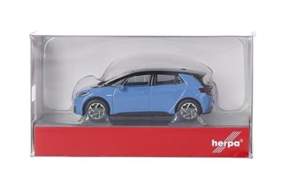 Herpa 421126-002 H0 Auto Volkswagen ID.3, solide ocean blue