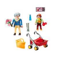 Playmobil - 70194 city life oma met rollator - thumbnail
