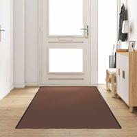 VidaXL Deurmat bruin en zwart 120 x 400 cm polypropyleen en vinyl - thumbnail