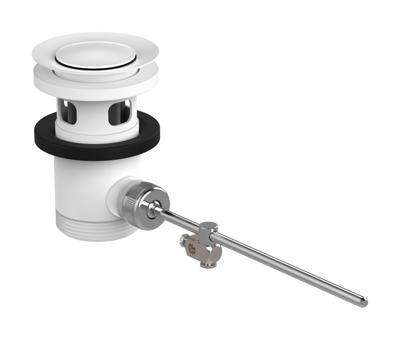 Hansgrohe afvoergarnituur pop-up voor wastafel- en bidetmengkranen, mat wit