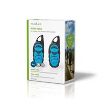 Nedis Walkie talkie Set | 2 Handsets | Tot 3 km | Blauw / Zwart | 1 stuks - WLTK0300BU WLTK0300BU - thumbnail