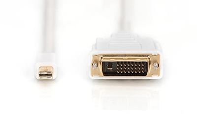 Digitus AK-340305-020-W DisplayPort-kabel Mini-displayport / DVI Adapterkabel Mini DisplayPort-stekker, DVI-D 24+1-polige stekker 2.00 m Wit Schroefbaar Digitus AK-340305-020-W DisplayPort-kabel Mini-displayport / DVI Adapterkabel Mini DisplayPort-stekker, DVI-D 24+1-polige stekker 2.00 m Wit Schroefbaar
