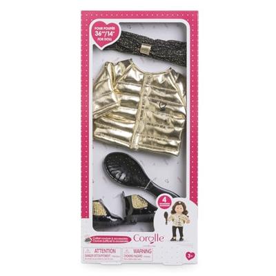 Corolle couture outfit set met accessoires voor poppen, 36cm
