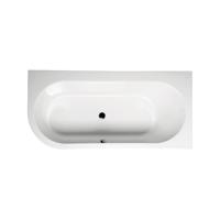 Ligbad Polysan Astra Slim Inbouw 165x80x48 cm Asymmetrisch Rechts Wit Polysan - thumbnail