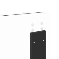 Bedframe met hoofdeinde Zwart 135 x 190 cm Massief grenenhout - thumbnail