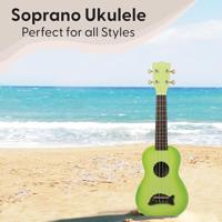 Kala Makala Dolphin Green Apple Burst sopraan ukelele - thumbnail