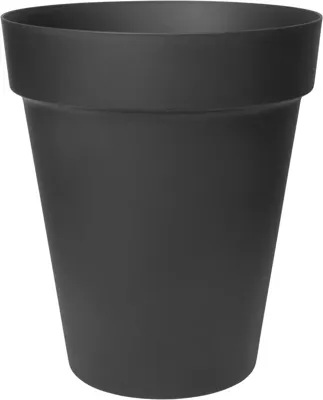 Easyday bloempot smile straight hoog 34x39,4 cm zwart