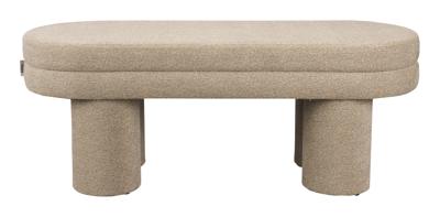 Dutchbone Bankje 'Fern' Bouclé, kleur Beige