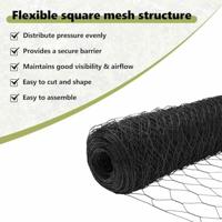 VidaXL Hexagon hek grijs 0,6 x 100 m pvc - thumbnail