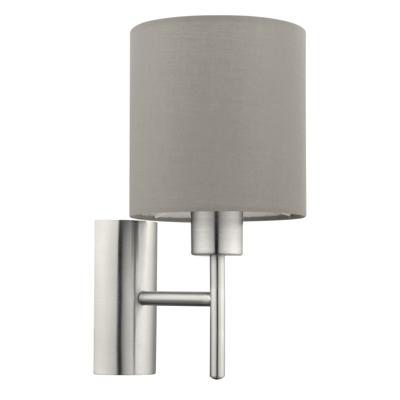 Eglo WandlampPasteri met taupe lampenkap - 94925