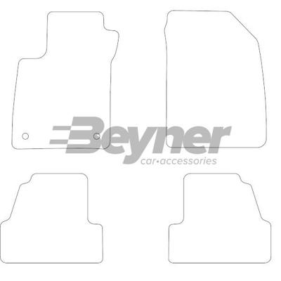 Velours Automatten passend voor Chevrolet Trax 2013- 4-delig HL1114764