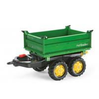 Rolly Toys 122004 RollyMega Trailer John Deere Groen - thumbnail