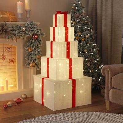 VidaXL Kerstdecoratie geschenkdoos 250 led's warm wit VidaXL Kerstdecoratie geschenkdoos 250 led's warm wit