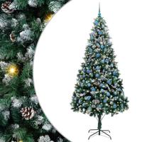 VidaXL Kunstkerstboom groen 240 cm pvc en staal en kunststof - thumbnail