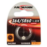 Ansmann Knoopcel 364 1.55 V 1 stuk(s) 9 mAh Zilveroxide Silberoxid Knopfzelle SR60 / SR621 / 364 - thumbnail