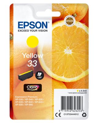 Epson Inktcartridge 33 Origineel Geel C 13 T 33444012