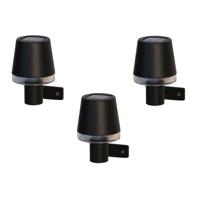 Luxform Solar wandlampCala Dor set van 3 - LWE20385 - thumbnail