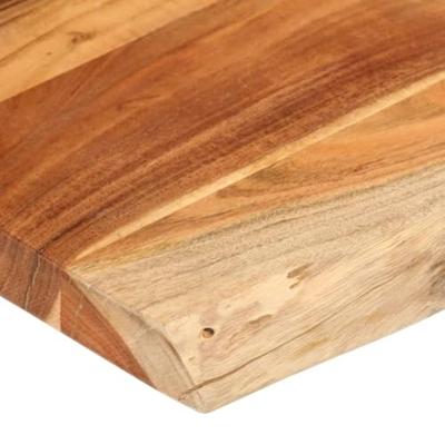 Tafelblad rechthoekig natuurlijke rand 100x60x3,8 cm acaciahout