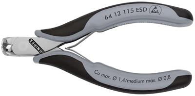 Knipex Elektronica-voorsnijtangen ESD met meer-componentengrepen 115 mm - 6412115ESD