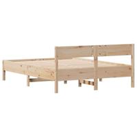 Bedframe zonder matras massief grenenhout 140x200 cm - thumbnail