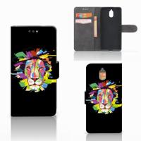 Nokia 3.1 (2018) Leuk Hoesje Lion Color | Portemonnee hoesje - thumbnail