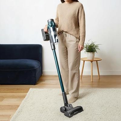 2-in-1 draadloze steelstofzuiger - H.Koenig UPX32 - 30000 Pa - 50 min - 0,8 L - Blauw