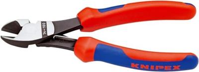 Knipex Kracht-zijsnijtang zwart geatramenteerd met meer-componentengrepen 180 mm - 7412180
