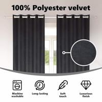 VidaXL Verduisterende gordijnen 2 pcs donkergrijs 140 x 225 cm fluweel - thumbnail