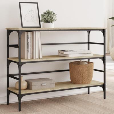 Wandtafel 100x32x75 cm bewerkt hout sonoma eikenkleurig Wandtafel 100x32x75 cm bewerkt hout sonoma eikenkleurig