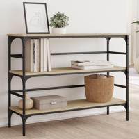 Wandtafel 100x32x75 cm bewerkt hout sonoma eikenkleurig - thumbnail