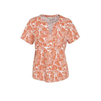 Part Two top GesinaPW met all over print oranje/katoen Part Two top GesinaPW met all over print oranje/katoen
