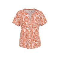 Part Two top GesinaPW met all over print oranje/katoen - thumbnail