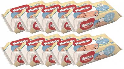 Huggies Billendoekjes - Pure 99% Water - 560 doekjes