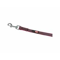 TRIXIE HONDENRIEM SLEEPLIJN MET RUBBER ANTI SLIP SANGRIA ROOD S/M 5 MTR X 1,5 CM - thumbnail
