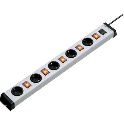 Ehmann 0235x01054301 Stekkerdoos met schakelaar 5-voudig Grijs, Zwart Randaarde stekker 1 stuk(s) Ehmann 0235x01054301 Stekkerdoos met schakelaar 5-voudig Grijs, Zwart Randaarde stekker 1 stuk(s)