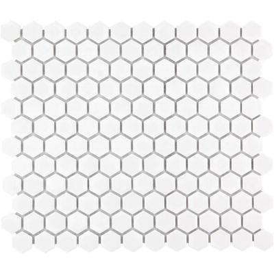 Mozaiek Barcelona Hexagon Extra Wit 2,3x2,6
