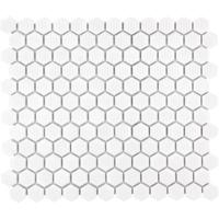 Mozaiek Barcelona Hexagon Extra Wit 2,3x2,6 - thumbnail