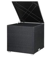 Polyrotan kussenbox Zwart 318L - thumbnail