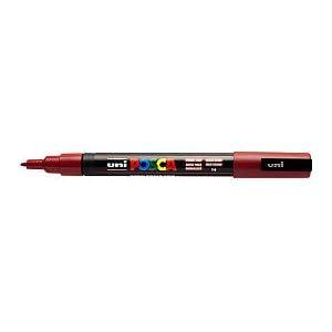 Markeerstift POSCA PC-3M Donkerrood (6 Stuks) Markeerstift POSCA PC-3M Donkerrood (6 Stuks)