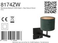 Steinhauer SchemerlampStanger met groen velours - 8174ZW - thumbnail