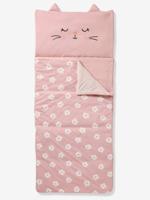Slaapzak FLEURS CHAT roze, bedrukt - thumbnail
