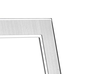 Zilverstad 6054060 Wissellijst Papierformaat: 13 x 18 cm Zilver