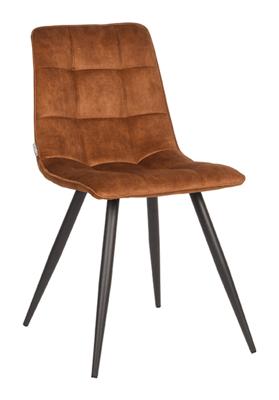 LABEL51 Eetkamerstoel Jelt - Oker - Velours - Black Frame LABEL51 Eetkamerstoel Jelt - Oker - Velours - Black Frame